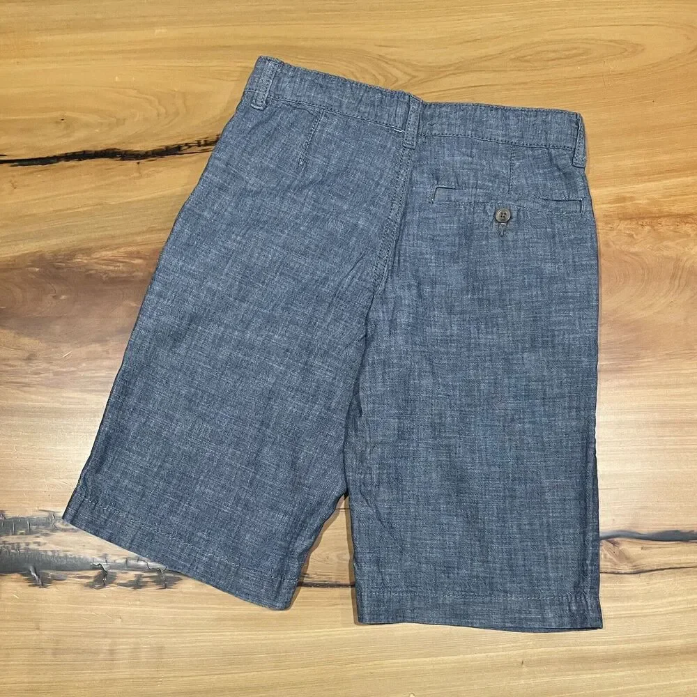 Boy's Chambray Adj Waist Shorts 12 Old Navy Beach